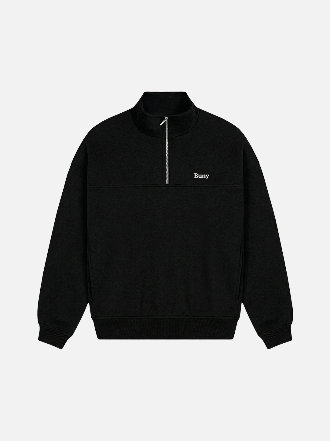 QUARTER ZIP BUNY BLACK