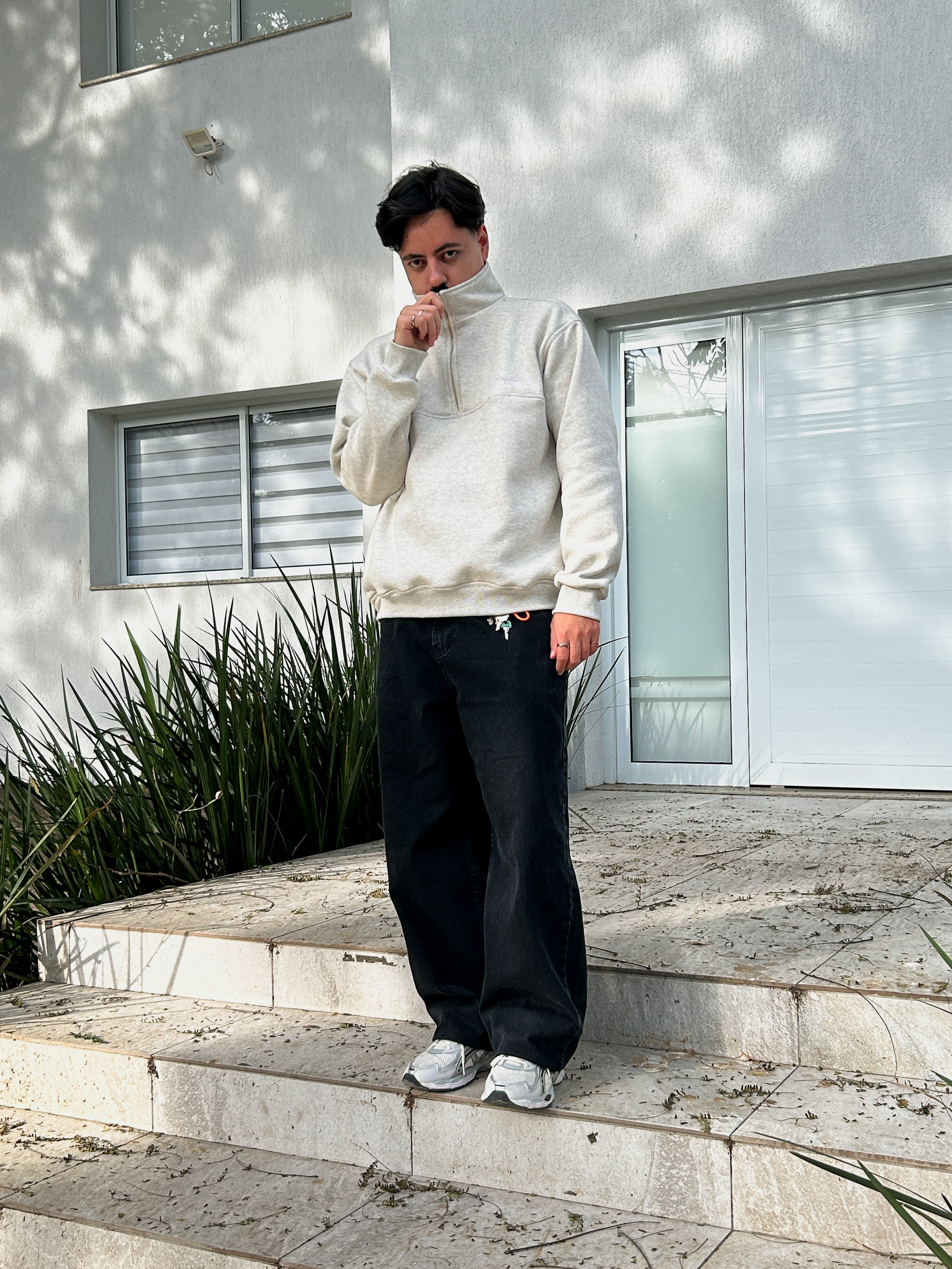 QUARTER ZIP BUNY - MESCLA