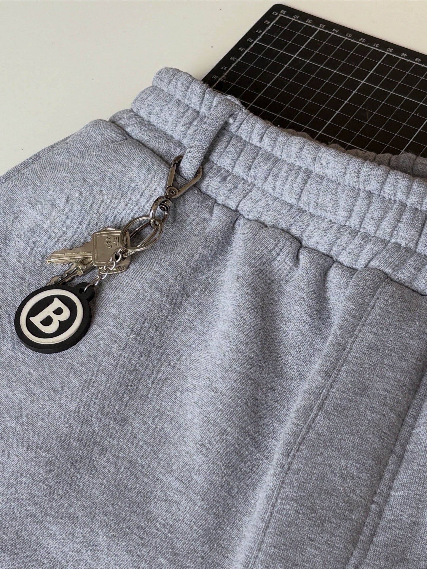 SWEATPANT "B" CINZA MESCLA