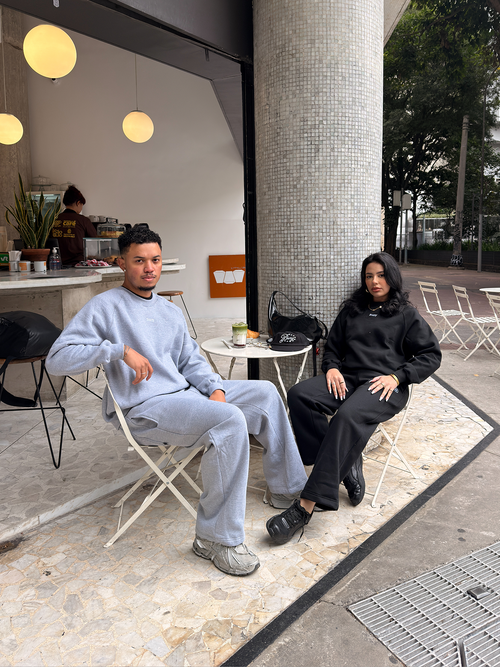 SWEATPANT "B" CINZA MESCLA