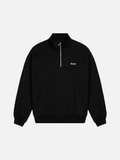 QUARTER ZIP BUNY BLACK