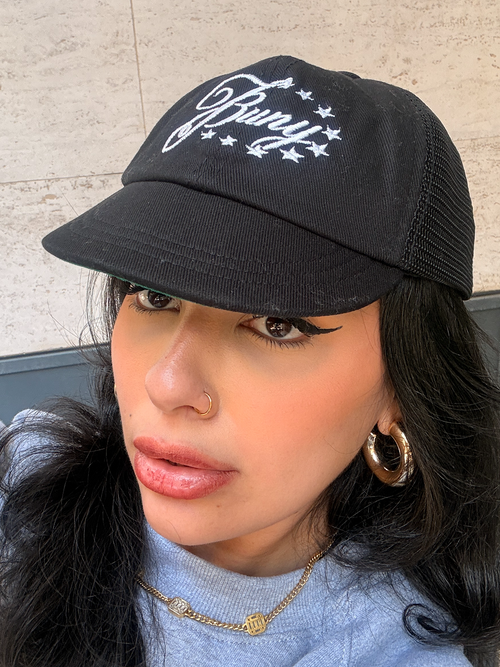 SIX PANEL TRUCKER ATHLETIC BLACK