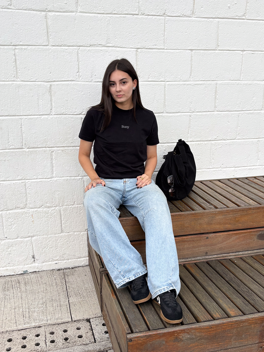 BABY TEE BUNY BLACK