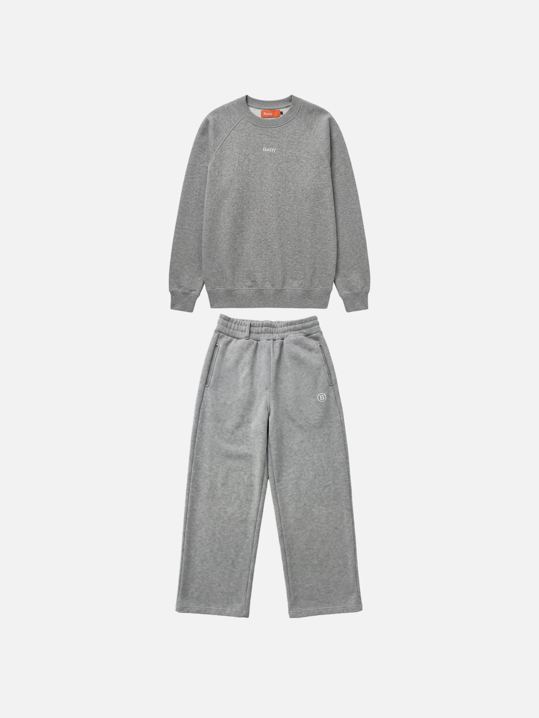 CONJUNTO CREWNECK CINZA MESCLA