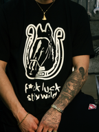 CAMISETA STAY WILD BLACK