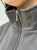 QUARTER ZIP BUNY DARK GRAY