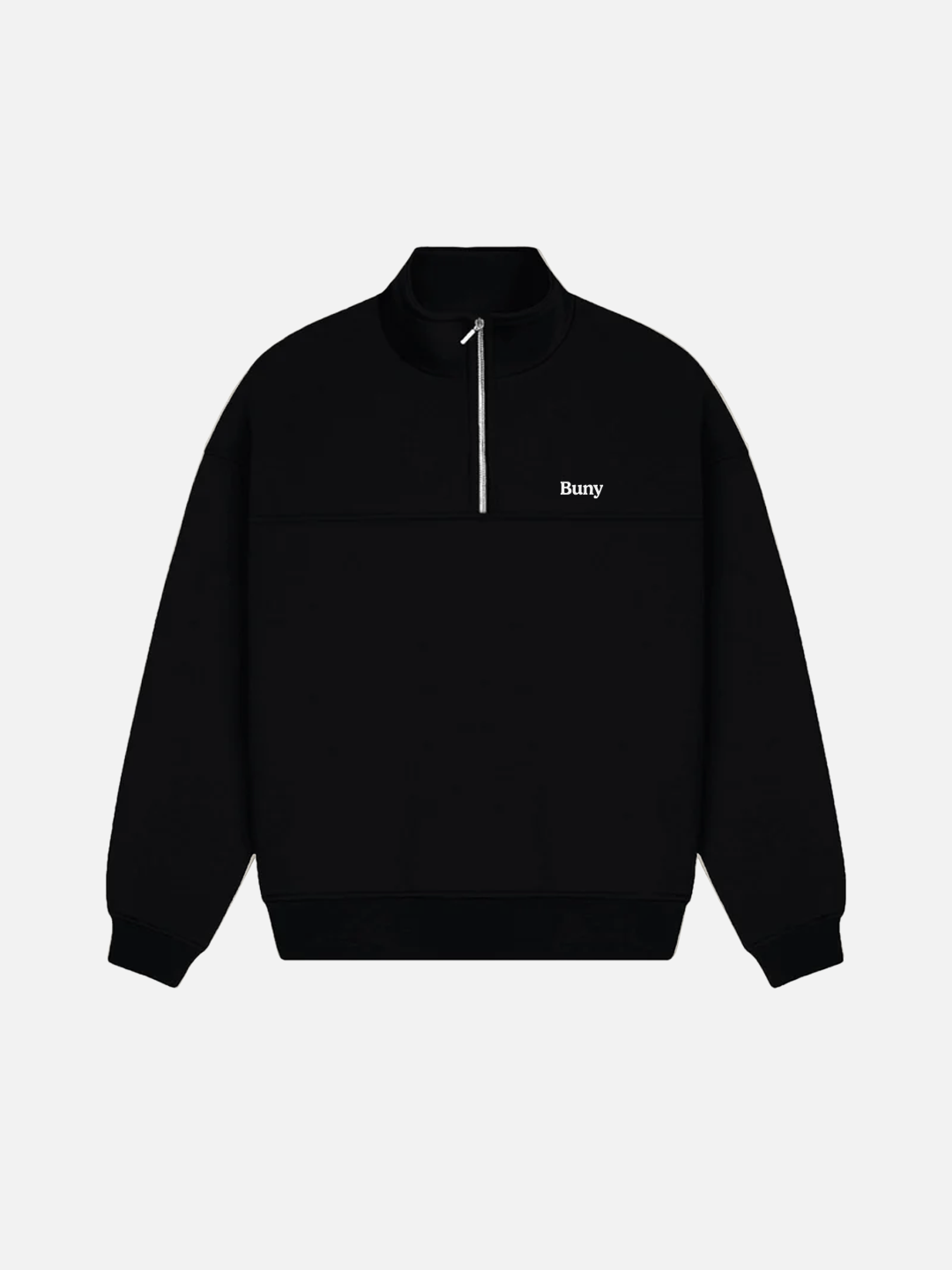 QUARTER ZIP BUNY BLACK